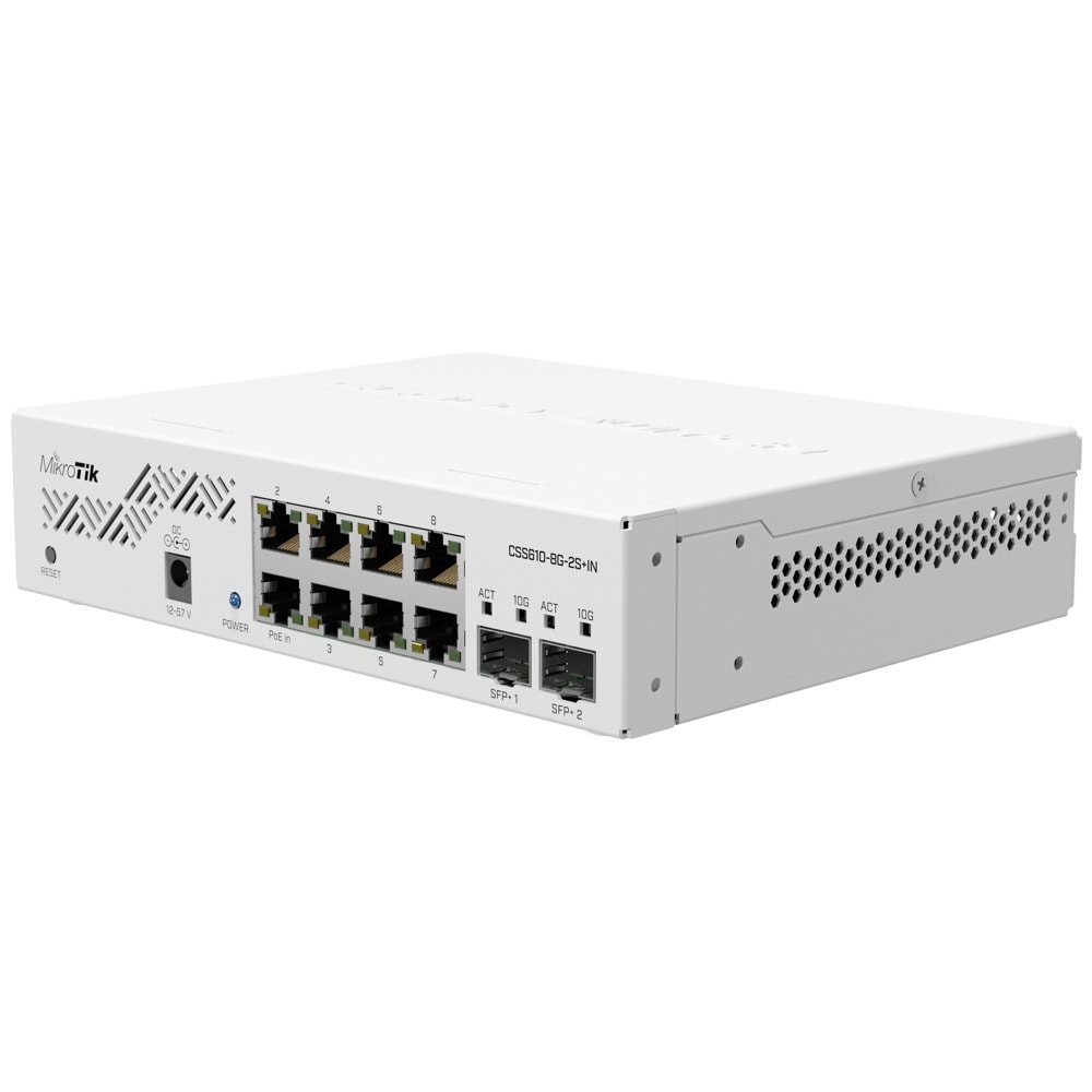 Mikrotik Cloud Smart Switch CSS610-8G-2S+IN | JAR Computers Mikrotik Cloud Smart Switch CSS610-8G-2S+IN