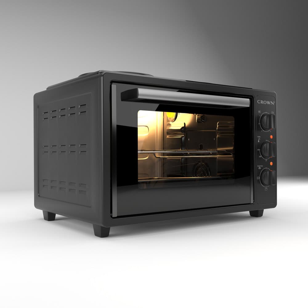 мини готварска печка crown cmo-355bf