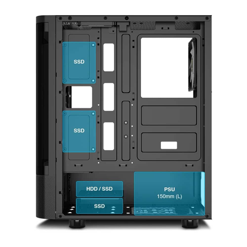 Gamdias TALOS E3 CG Black | JAR Computers Gamdias TALOS E3 CG Black