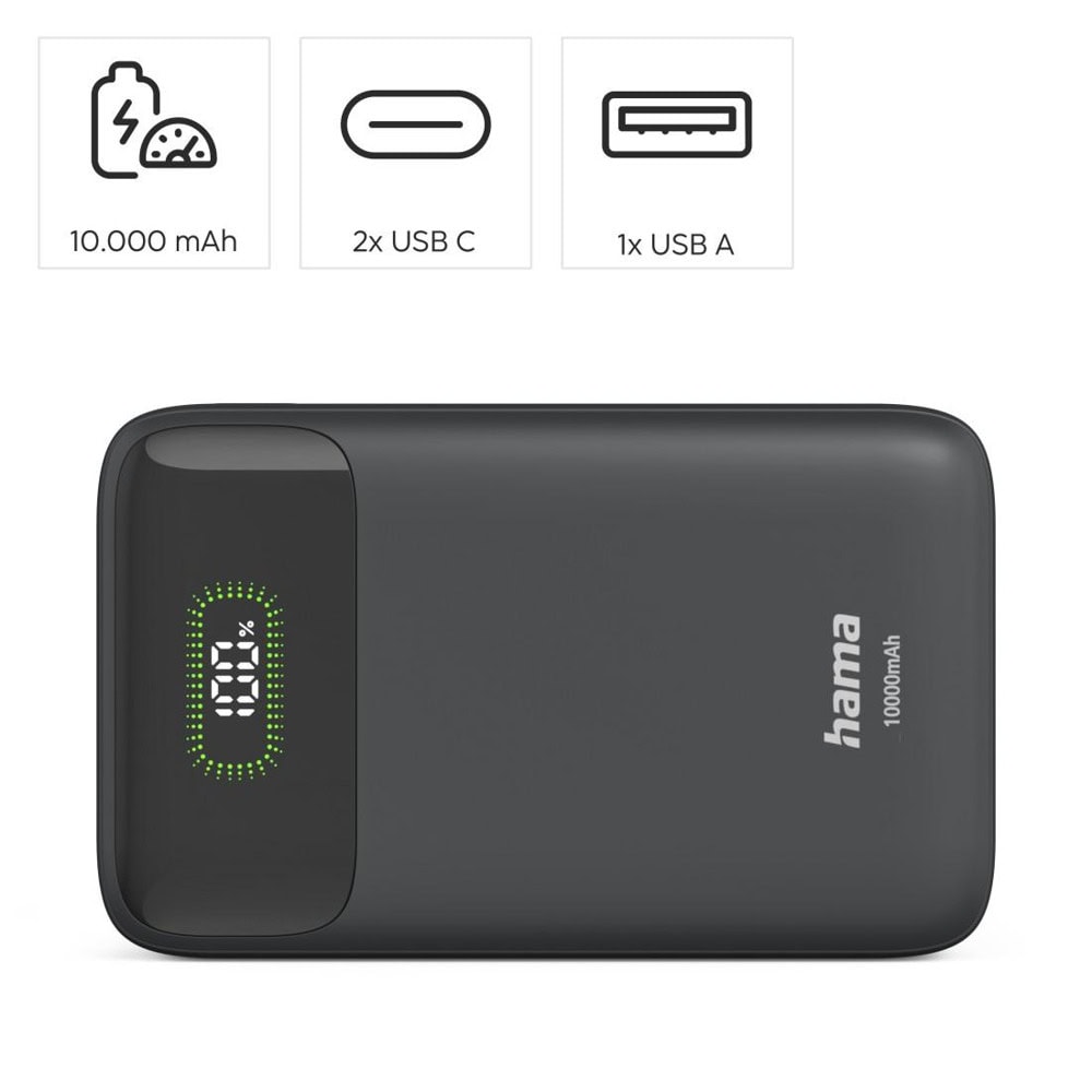 външна батерия power bank hama pd10-w20 201779 | JAR Computers външна батерия power bank hama pd10-w20 201779