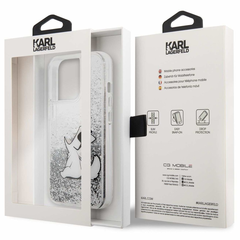 Karl Lagerfeld Liquid Glitter Choupette Fun Case