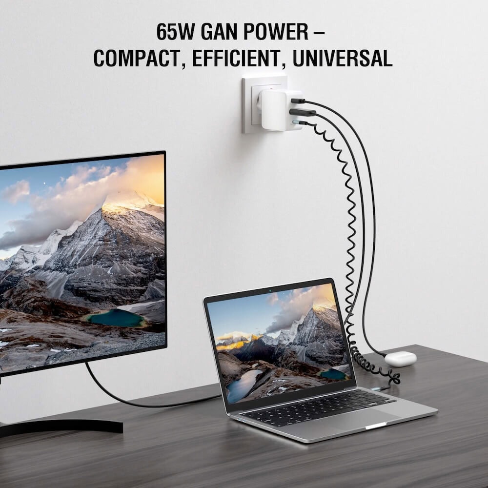 4smarts 3-in-1 gan flex travel 65w бял | JAR Computers 4smarts 3-in-1 gan flex travel 65w бял