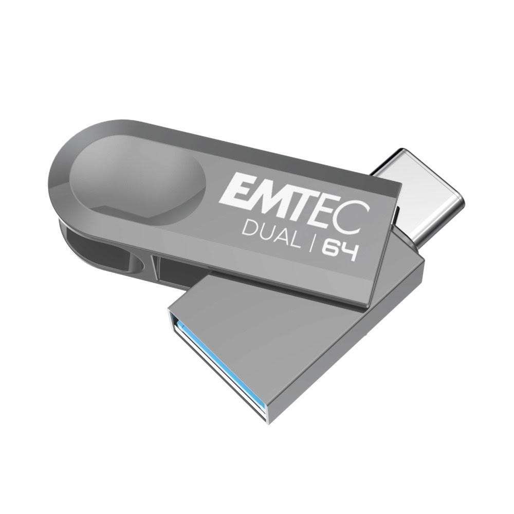 Emtec 64GB D280 Dual USB 3.2 ECMMD64GD283 | JAR Computers Emtec 64GB D280 Dual USB 3.2 ECMMD64GD283