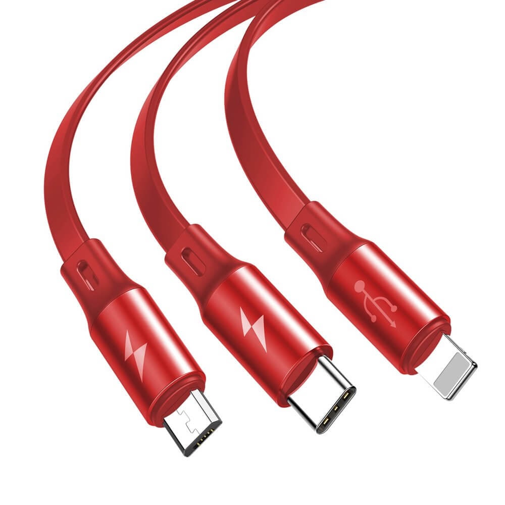 Baseus Fabric 3-in-1 Flexible Cable CAMLT-BY09