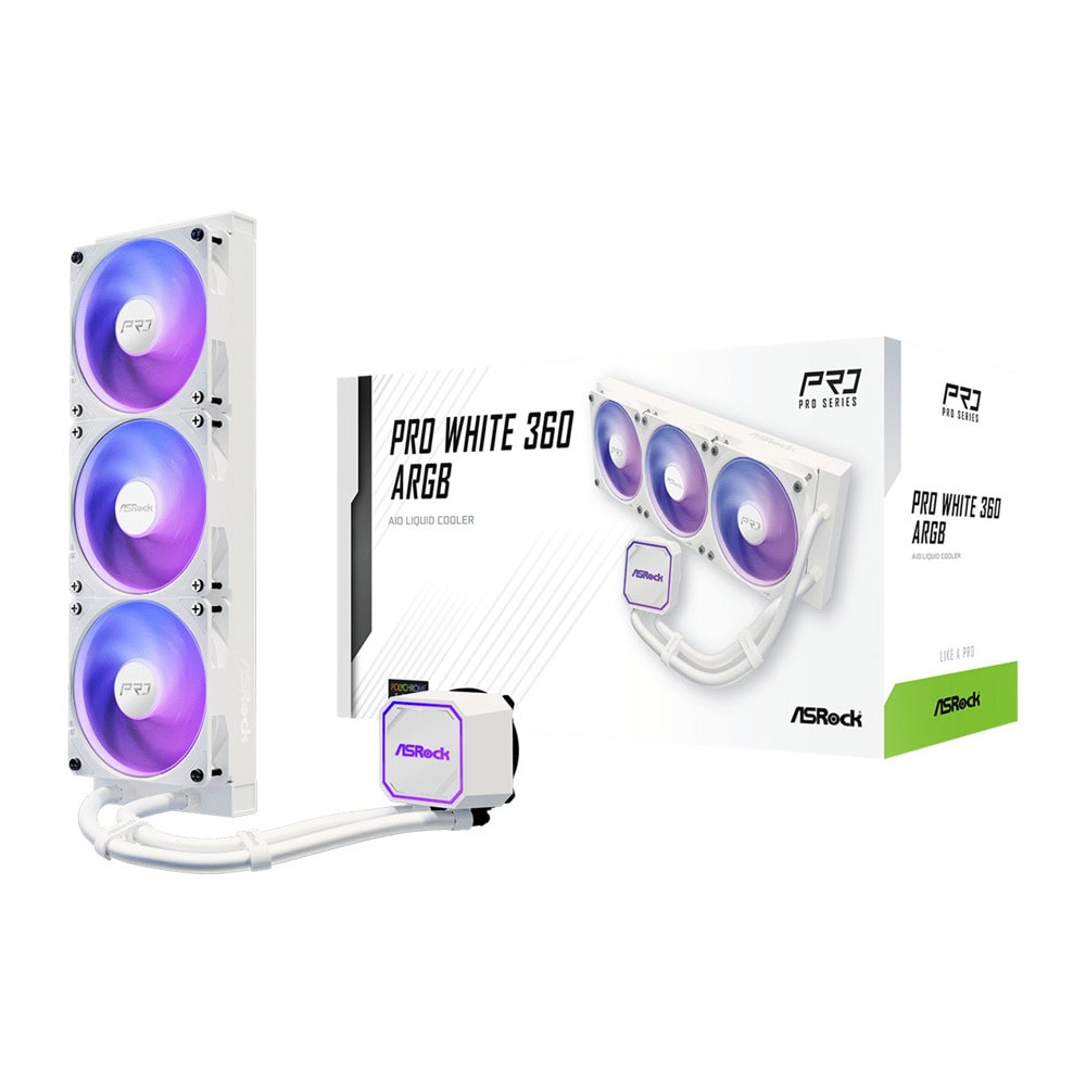 ASRock Pro White 360 ARGB 90-APRA36-WAAGA6