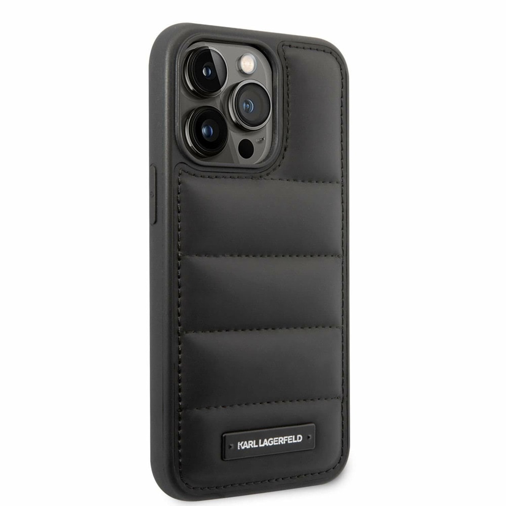 Quilted Puffy Metal Logo за iPhone 14 Pro Max