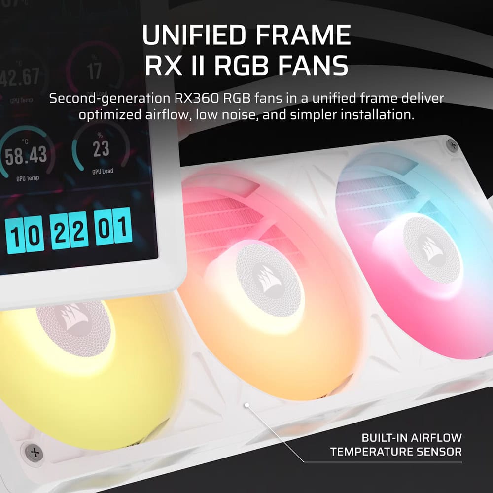 corsair icue link titan ii 360 rx lcd white | JAR Computers corsair icue link titan ii 360 rx lcd white