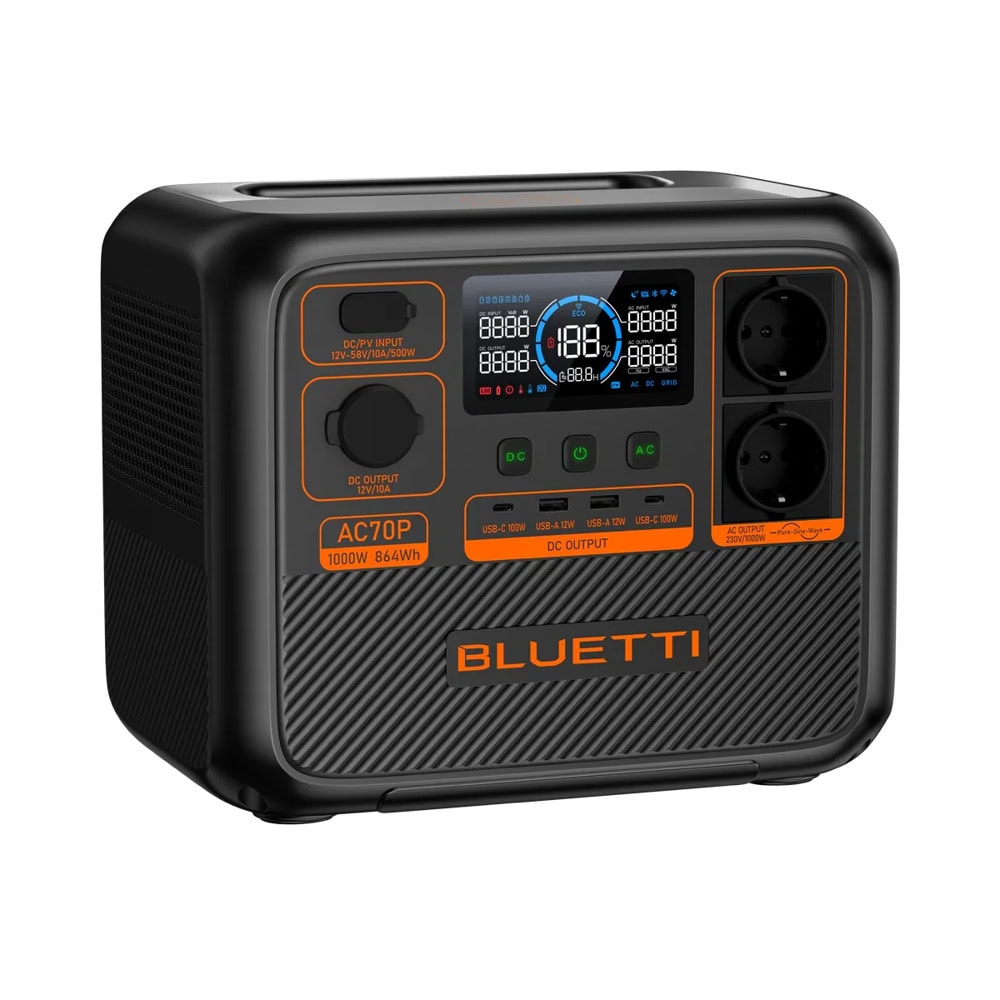 електроцентрала bluetti ac70p p-ac70p-eu-gy-bl-010 | JAR Computers електроцентрала bluetti ac70p p-ac70p-eu-gy-bl-010