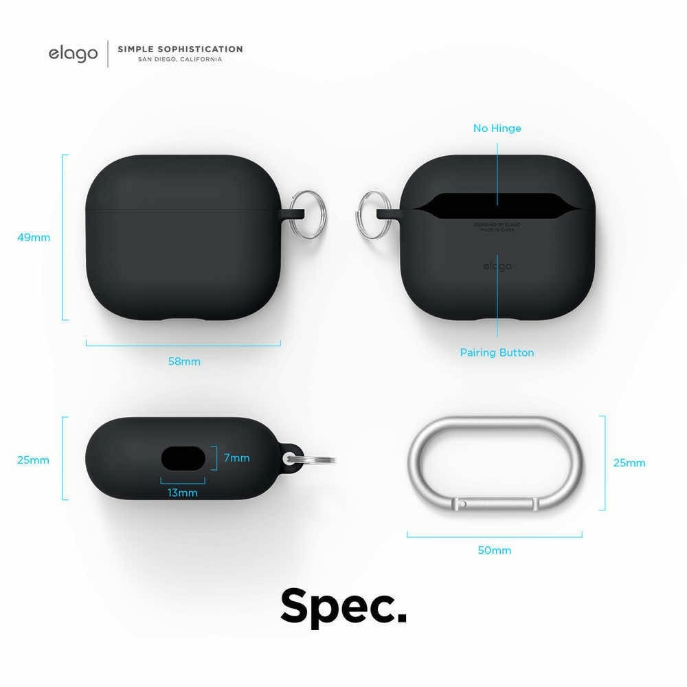 Liquid Hybrid Hang Case за Apple AirPods 3 черен