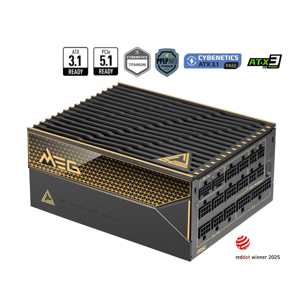 Захранване MSI MEG Ai1600T PCIE5
