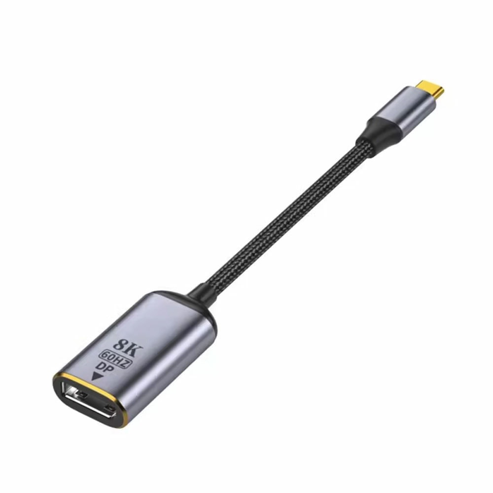 преходник detech usb c m dp m gray