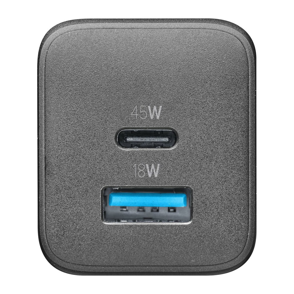 Зарядно 220V PD GaN USB, USB-C 45W