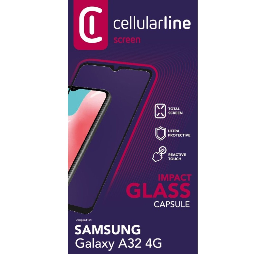 Cellularline Tempered Glass Samsung Galaxy A32 4G