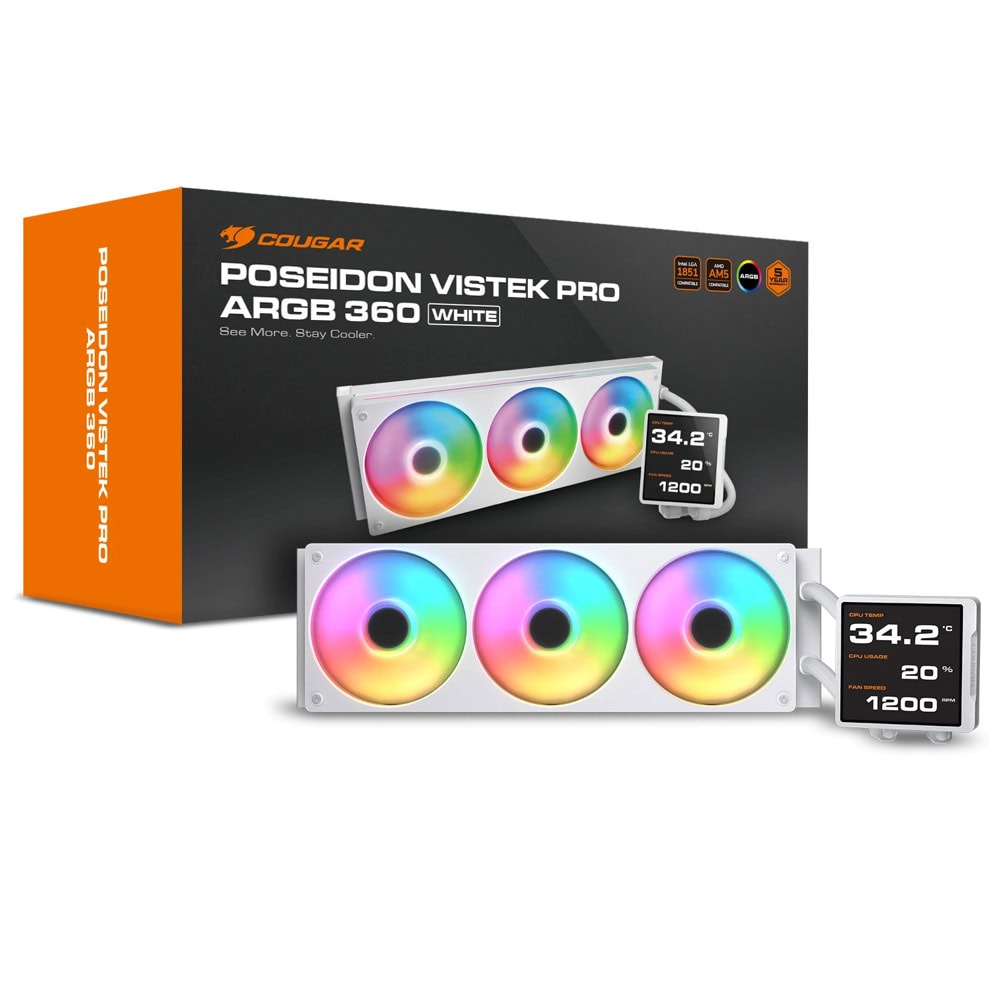 Cougar Gaming Poseidon Vistek Pro ARGB 360 White