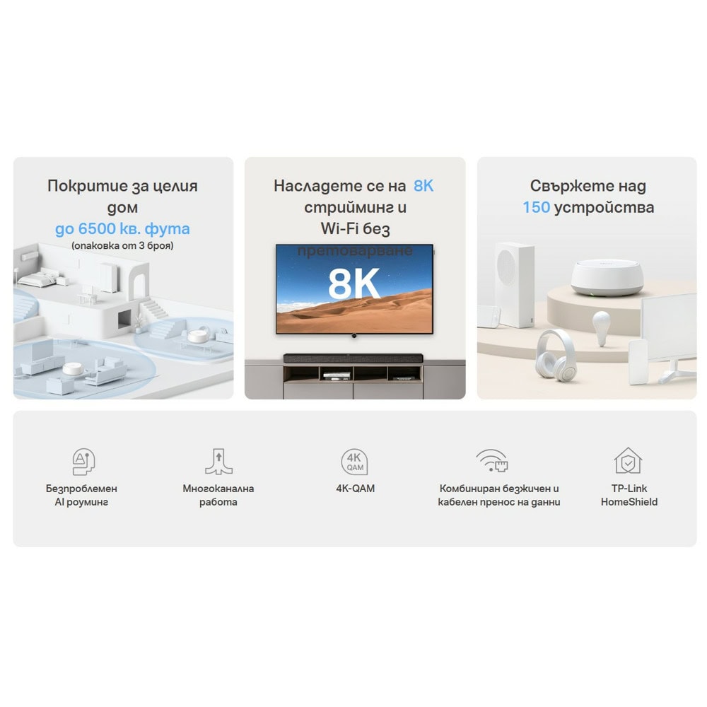 TP-Link Deco BE22(2-pack) BE3600 | JAR Computers TP-Link Deco BE22(2-pack) BE3600