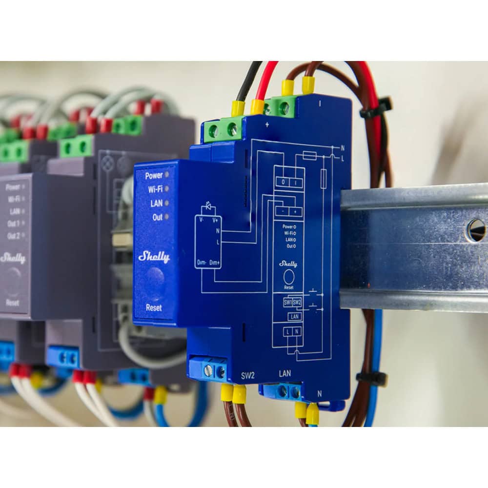 Shelly PRO Dimmer 0/1-10V PM SPCC-001PE10EU | JAR Computers Shelly PRO Dimmer 0/1-10V PM SPCC-001PE10EU