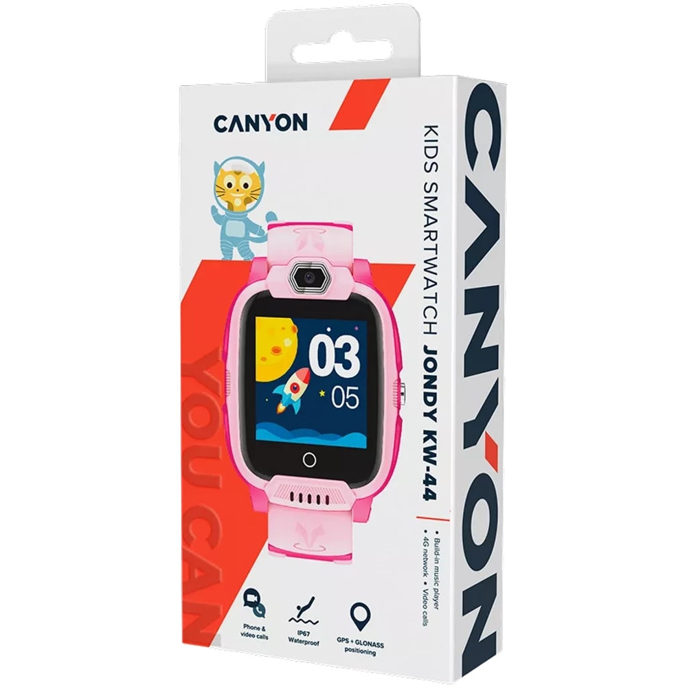 Смарт часовник Canyon Jondy KW-44 Pink CNE-KW44PP