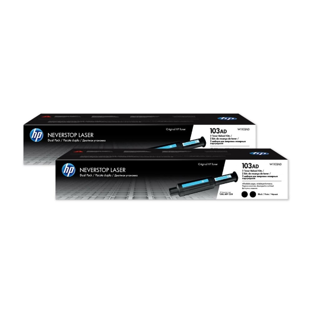 HP 103AD Dual Pack Black Original Toner Reload Kit