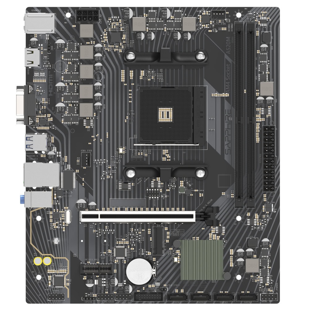 Sapphire A520M-E 52119-04-40G | JAR Computers Sapphire A520M-E 52119-04-40G