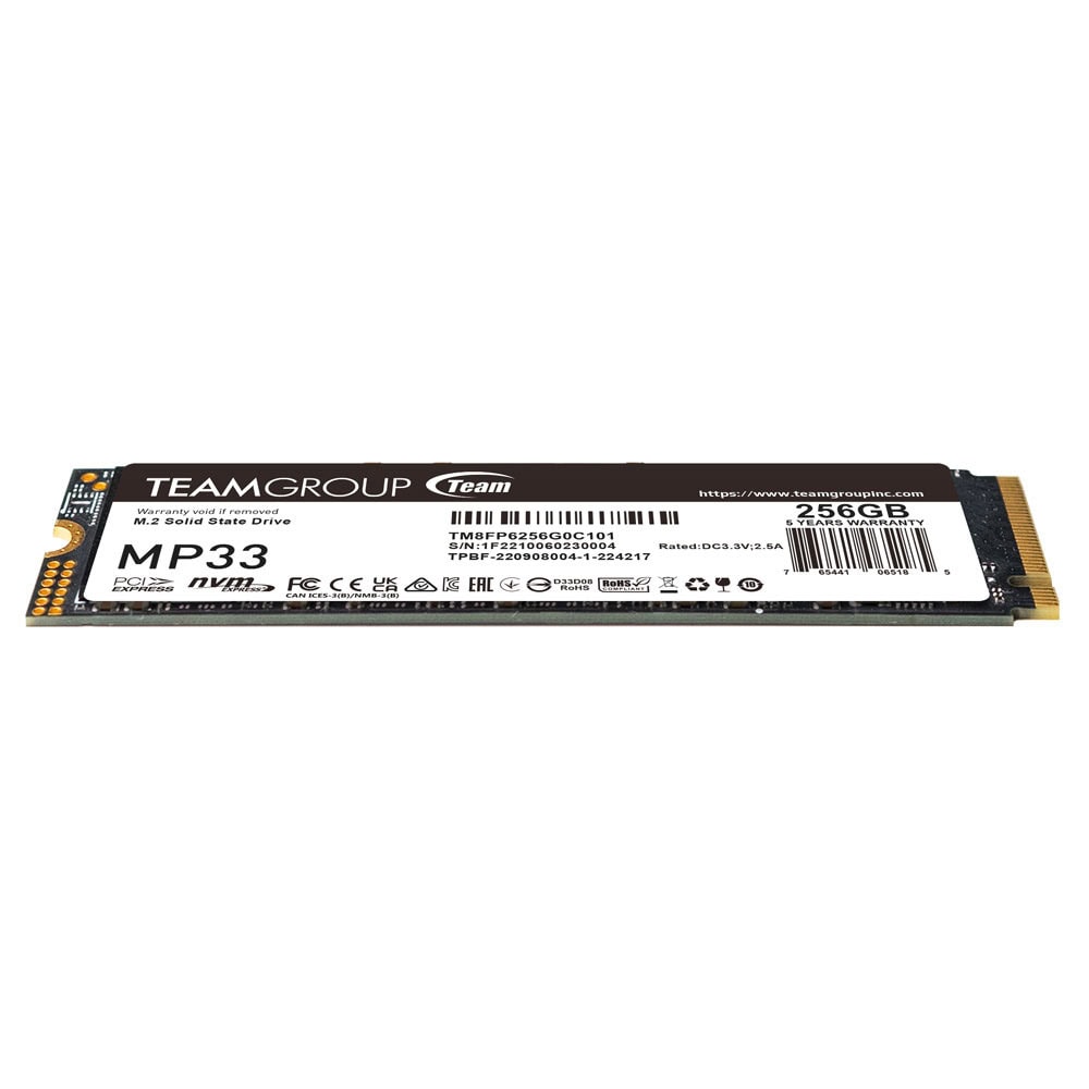 Team Group MP33, M.2 2280 256GB PCI-e 3.0 x4 NVMe