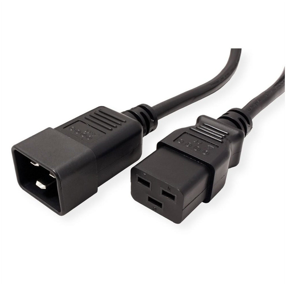 Roline IEC320/C19-C20, 2м, черен | JAR Computers Roline IEC320/C19-C20, 2м, черен