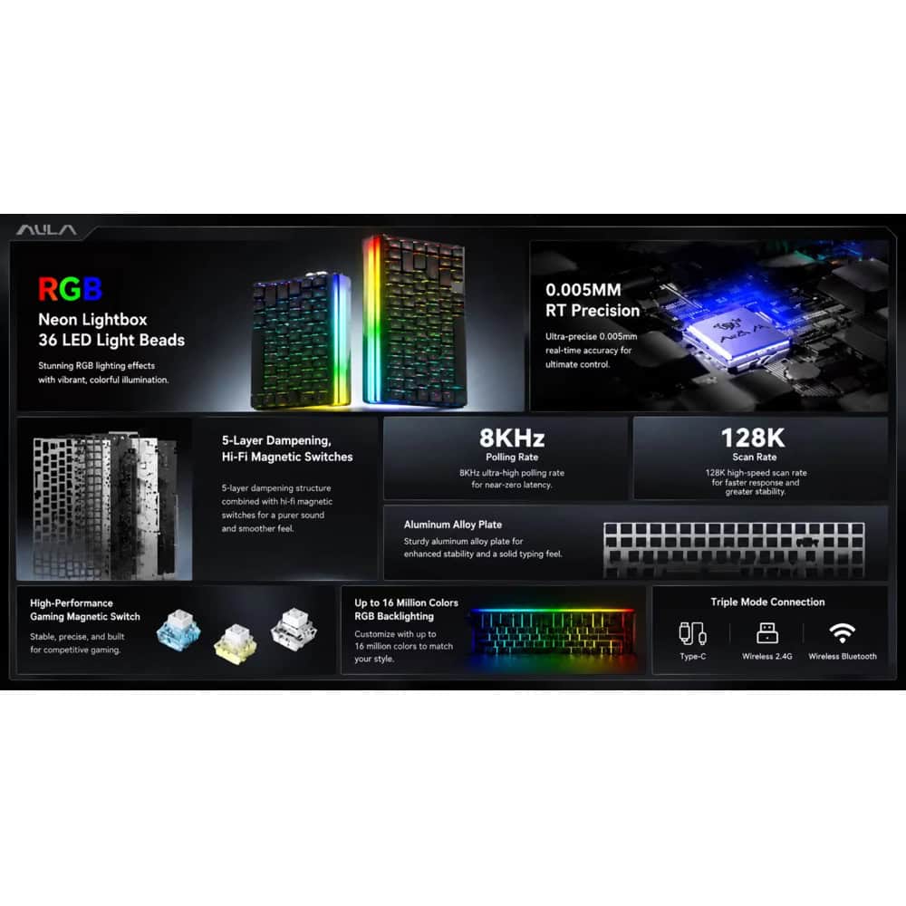 aula hero 75 he tri-mode magnetic hero75-he-sm