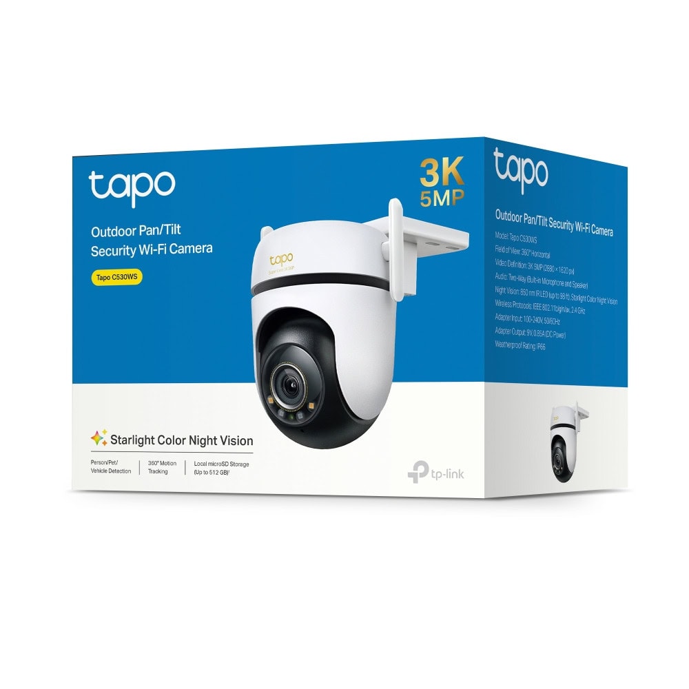 TP-Link Tapo C530WS + тениска | JAR Computers TP-Link Tapo C530WS + тениска