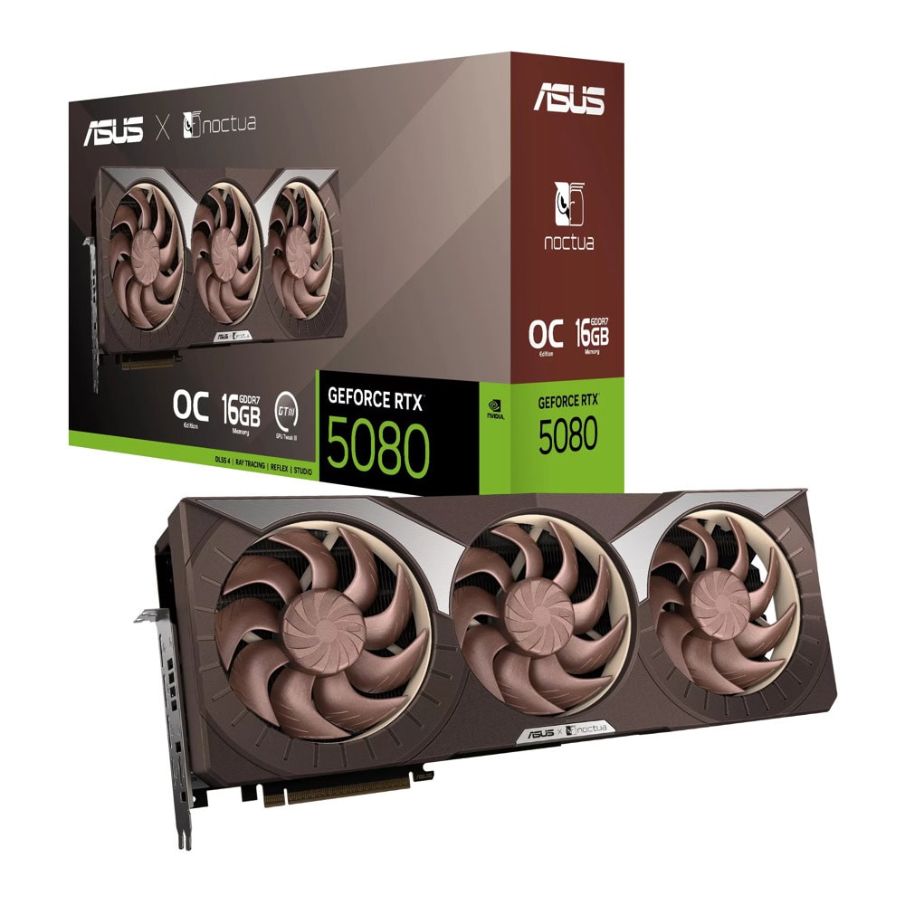 Asus GF RTX 5080 Noctua OC Edition 90YV0M32-M0NA00 | JAR Computers Asus GF RTX 5080 Noctua OC Edition 90YV0M32-M0NA00