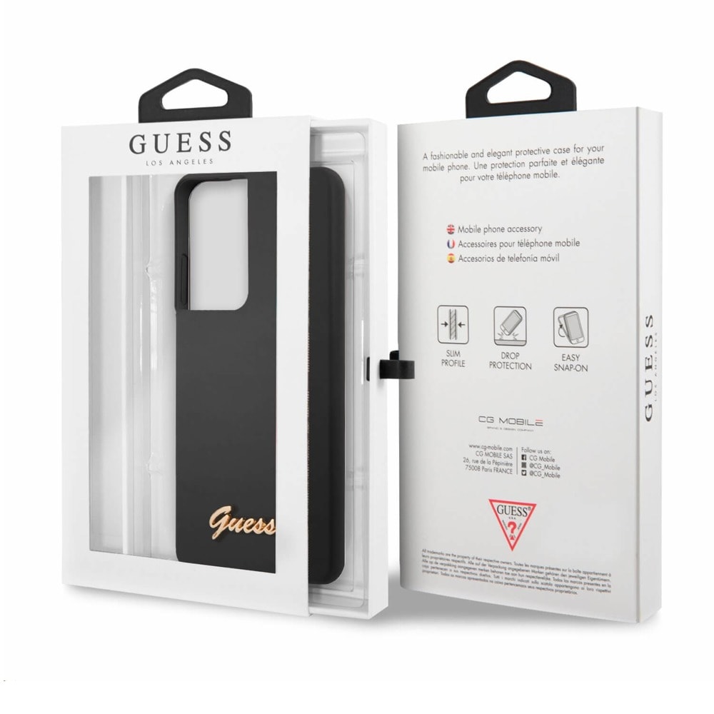 Guess Hard Silicone Case GUHCS21LLSLMGBK