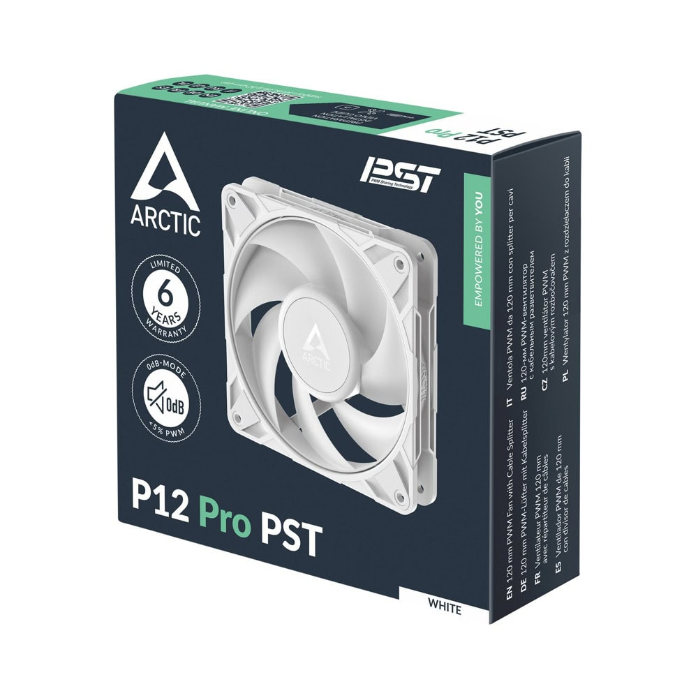 Вентилатор ARCTIC P12 Pro PST White - 120mm PWM