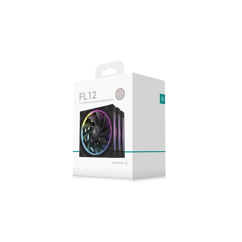 Вентилатор 120mm DeepCool FL12 Black RGB