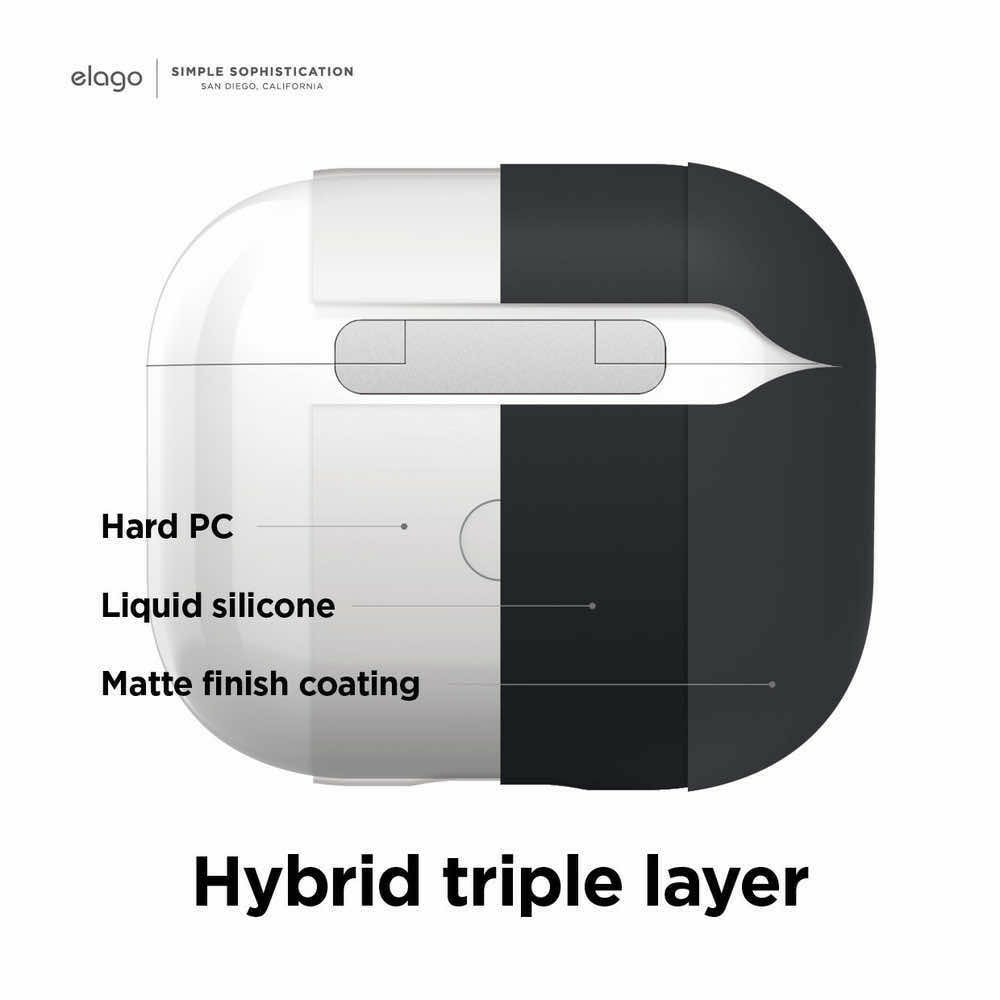 Liquid Hybrid Hang Case за Apple AirPods 3 черен