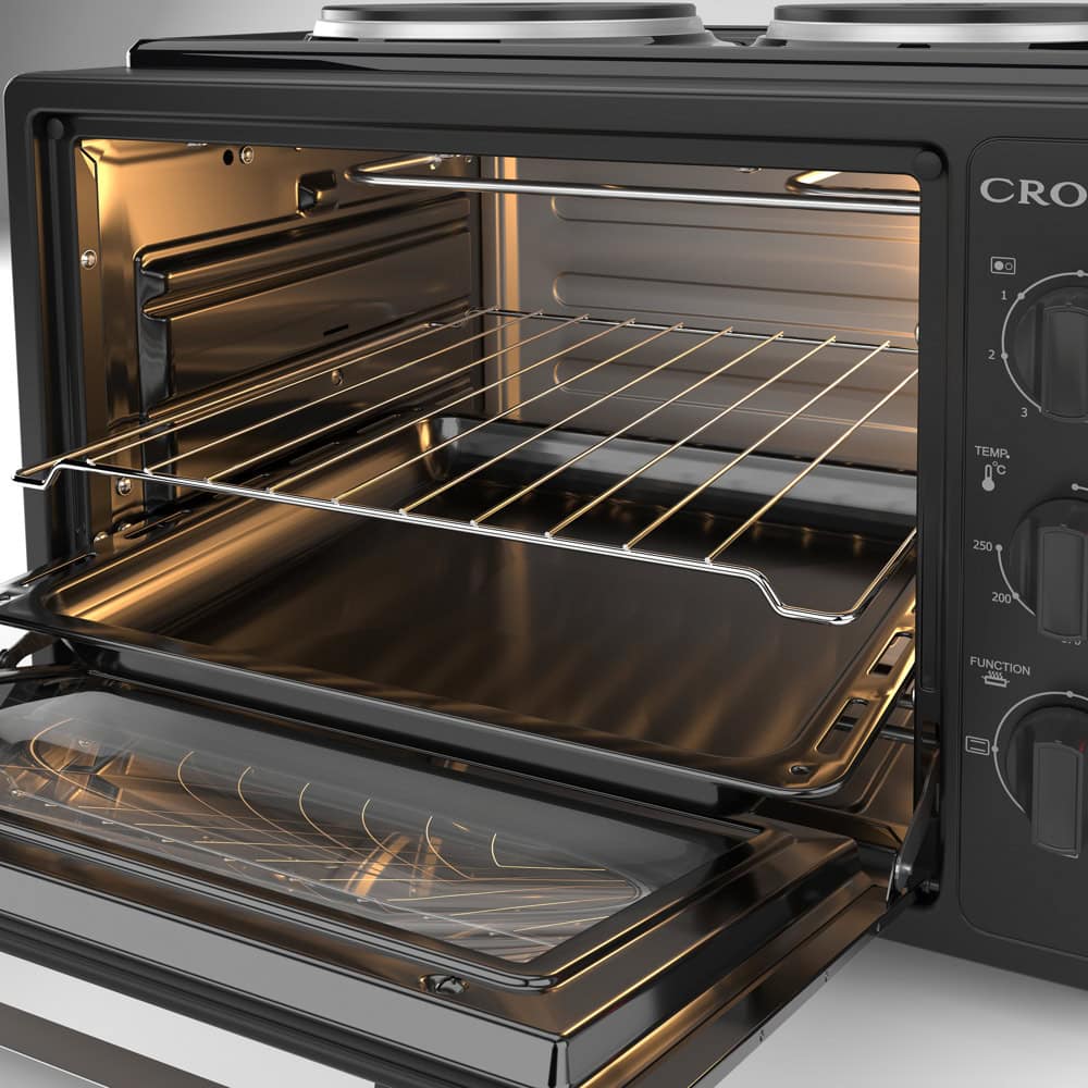 мини готварска печка crown cmo-355bf