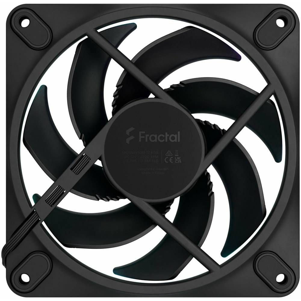 Fractal Design Momentum 12 RGB Black 3-pack