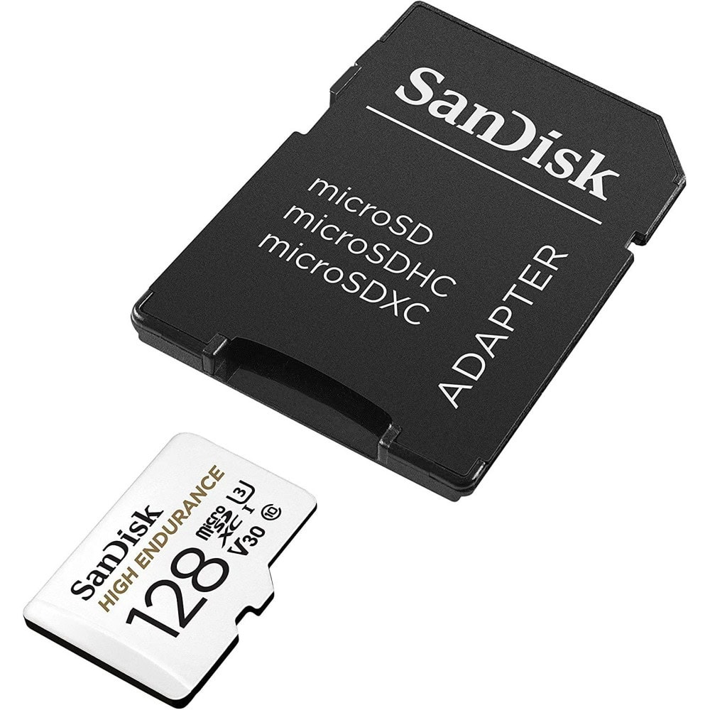 SanDisk 128GB MicroSDHC with Adapter High Enduranc