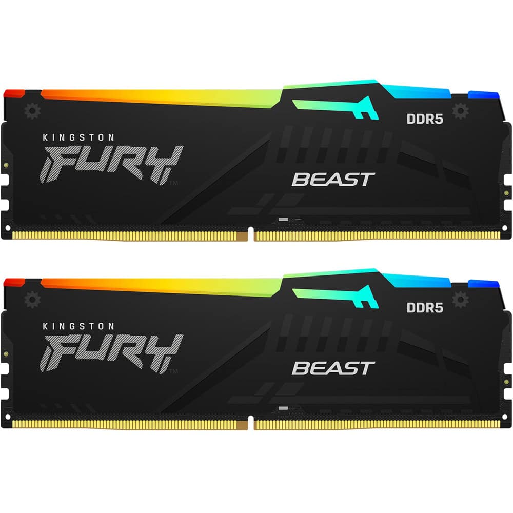 Kingston FURY Beast Black RGB 64GB(2x32GB) DDR5 56