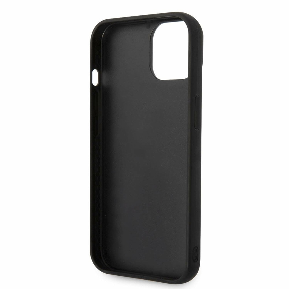 Quilted Puffy Ikonik Logo за iPhone 14 Plus черен