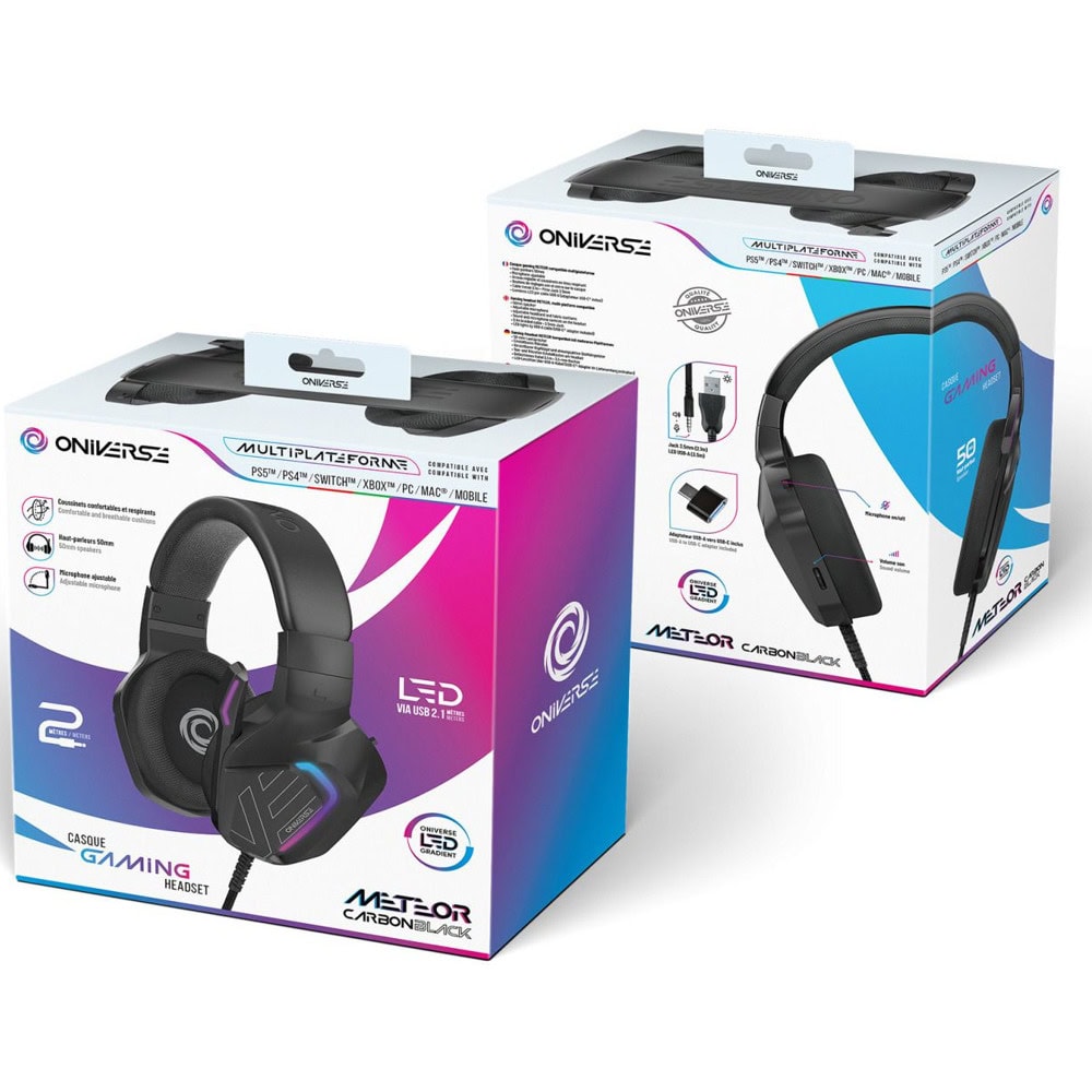 слушалки oniverse meteor черни