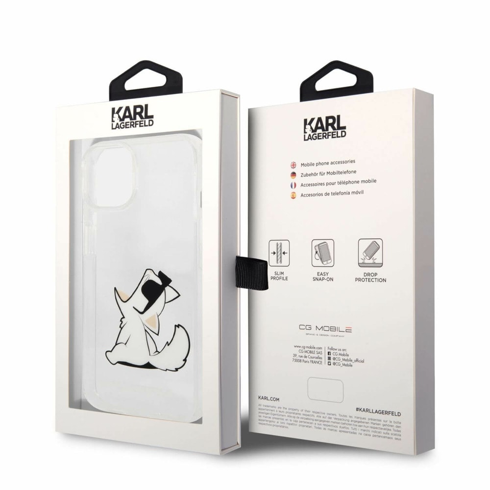 Choupette Eat за iPhone 14 прозрачен