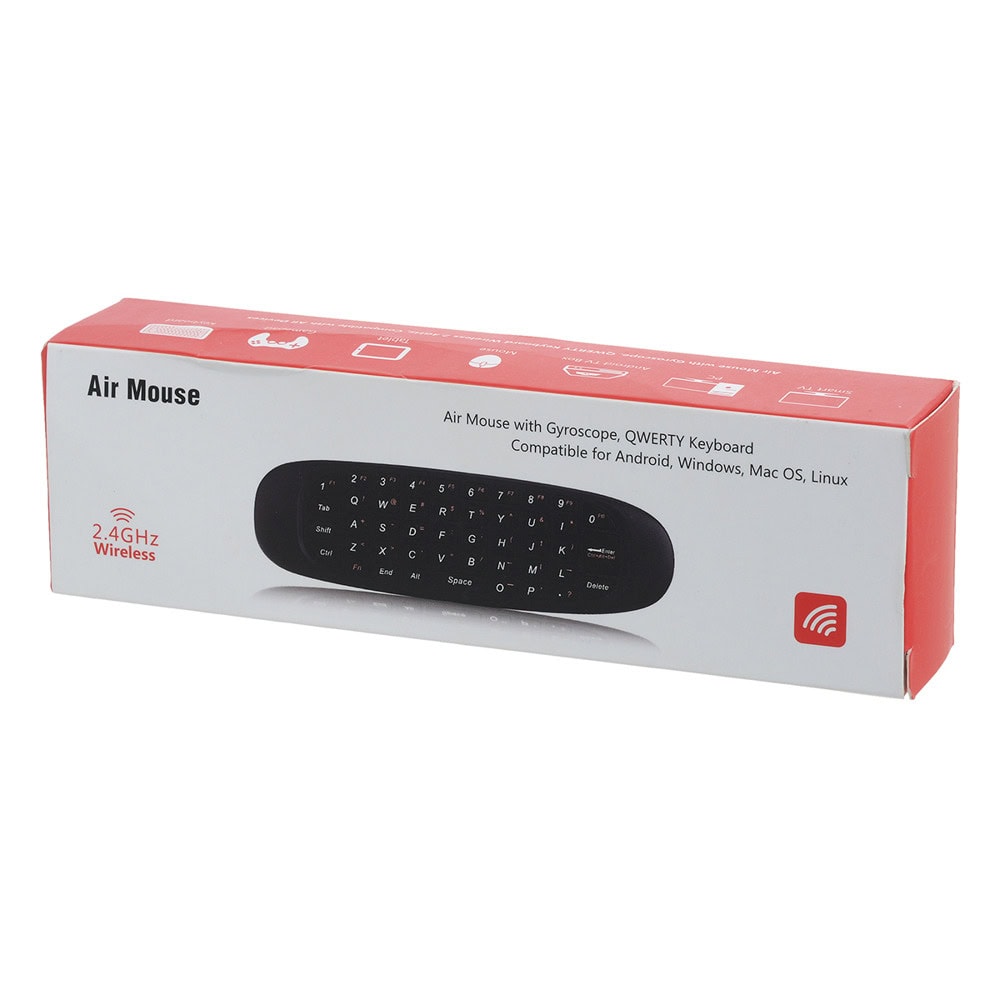 дистанционно C120 Air mouse USB 2.4GHz black