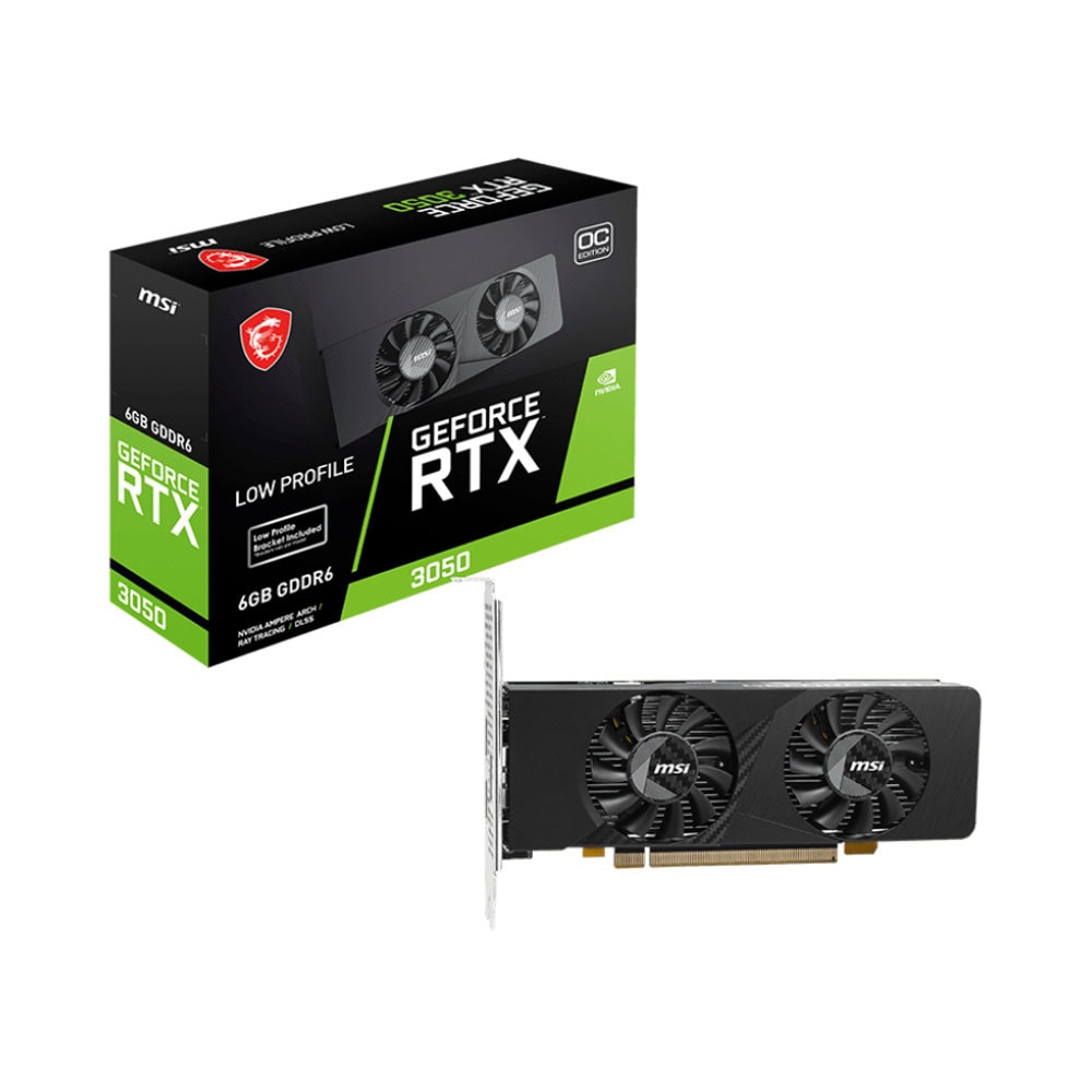 MSI GF RTX 3050 LP E 6G OC 912-V812-213 | JAR Computers MSI GF RTX 3050 LP E 6G OC 912-V812-213