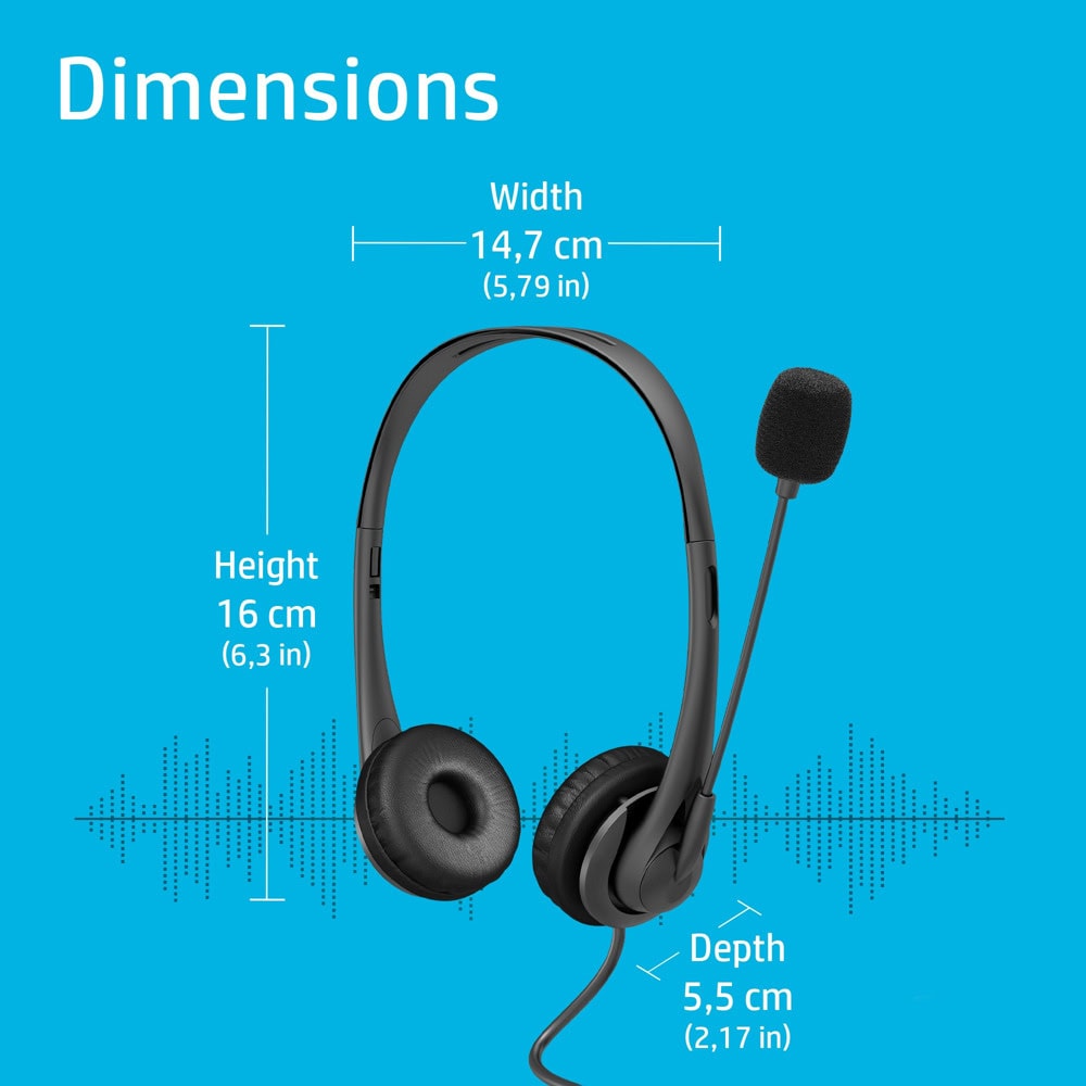 Слушалки HP Stereo USB Headset G2