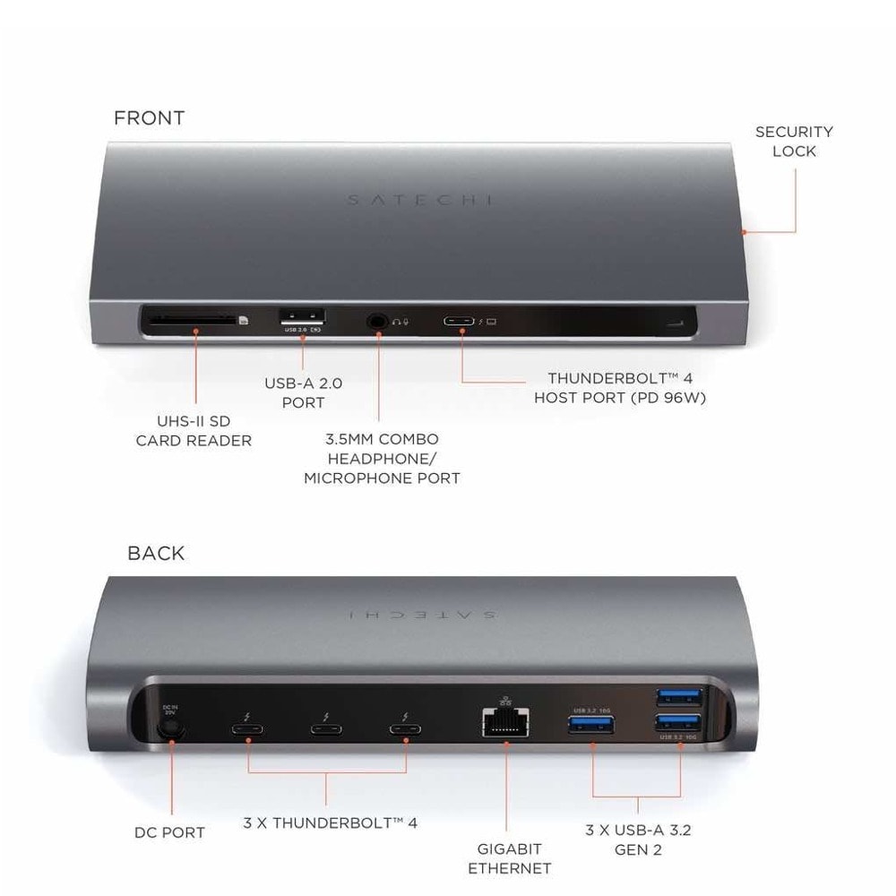 Satechi Thunderbolt 4 Dock ST-UCT4DM