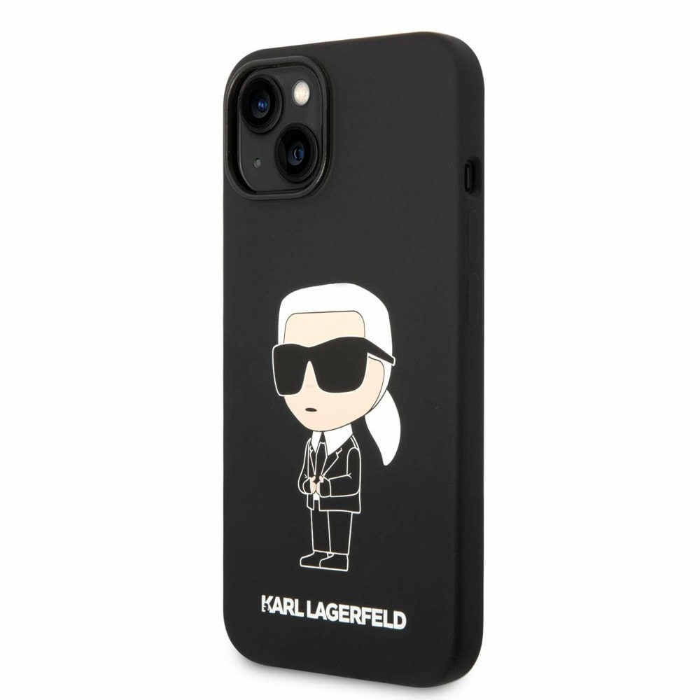 Liquid Silicone Ikonik NFT за iPhone 14 черен