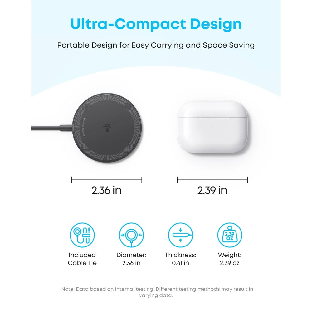 Anker Zolo Wireless Charger (Magnetic Pad) | JAR Computers Anker Zolo Wireless Charger (Magnetic Pad)