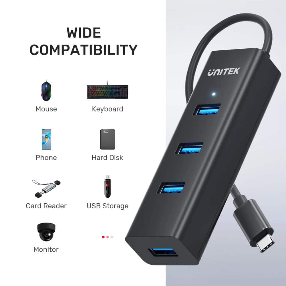USB хъб Unitek Y-3089Z01 4 порта