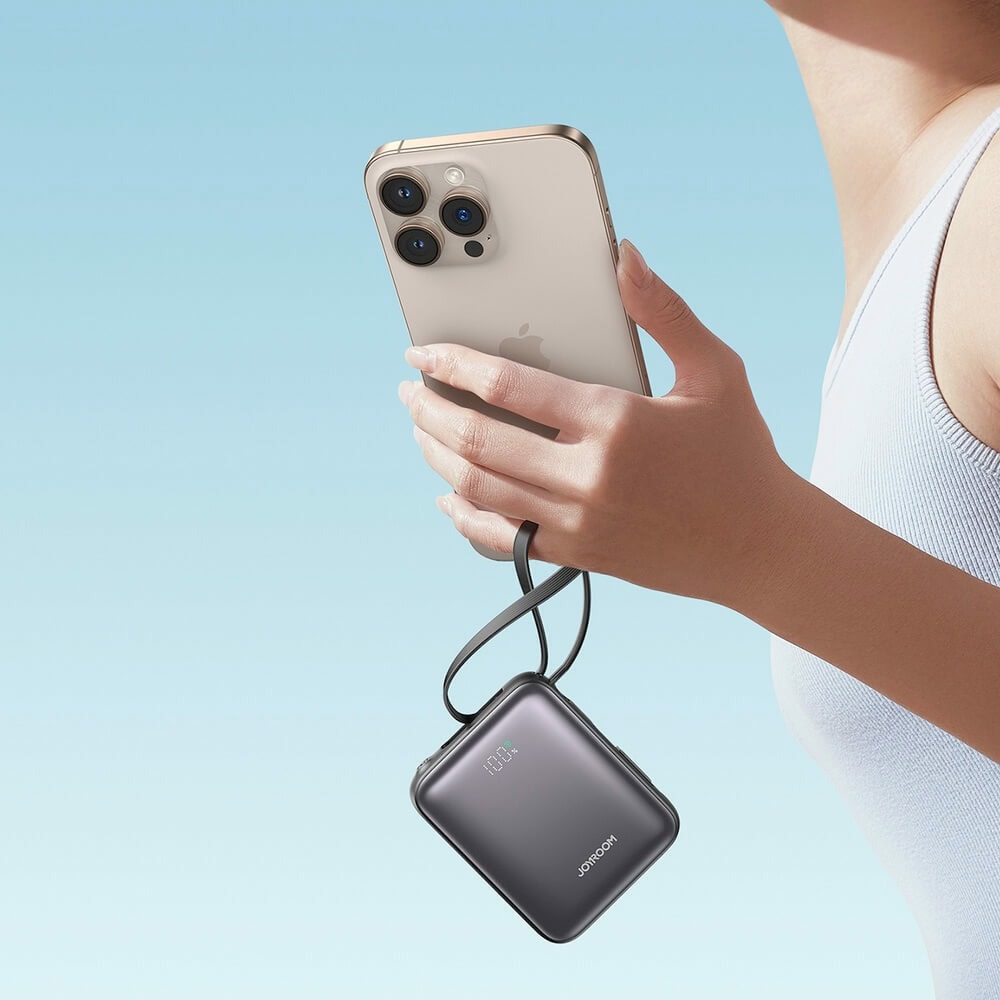 joyroom jr-pbf27 power bank 22.5w 10000 mah черен