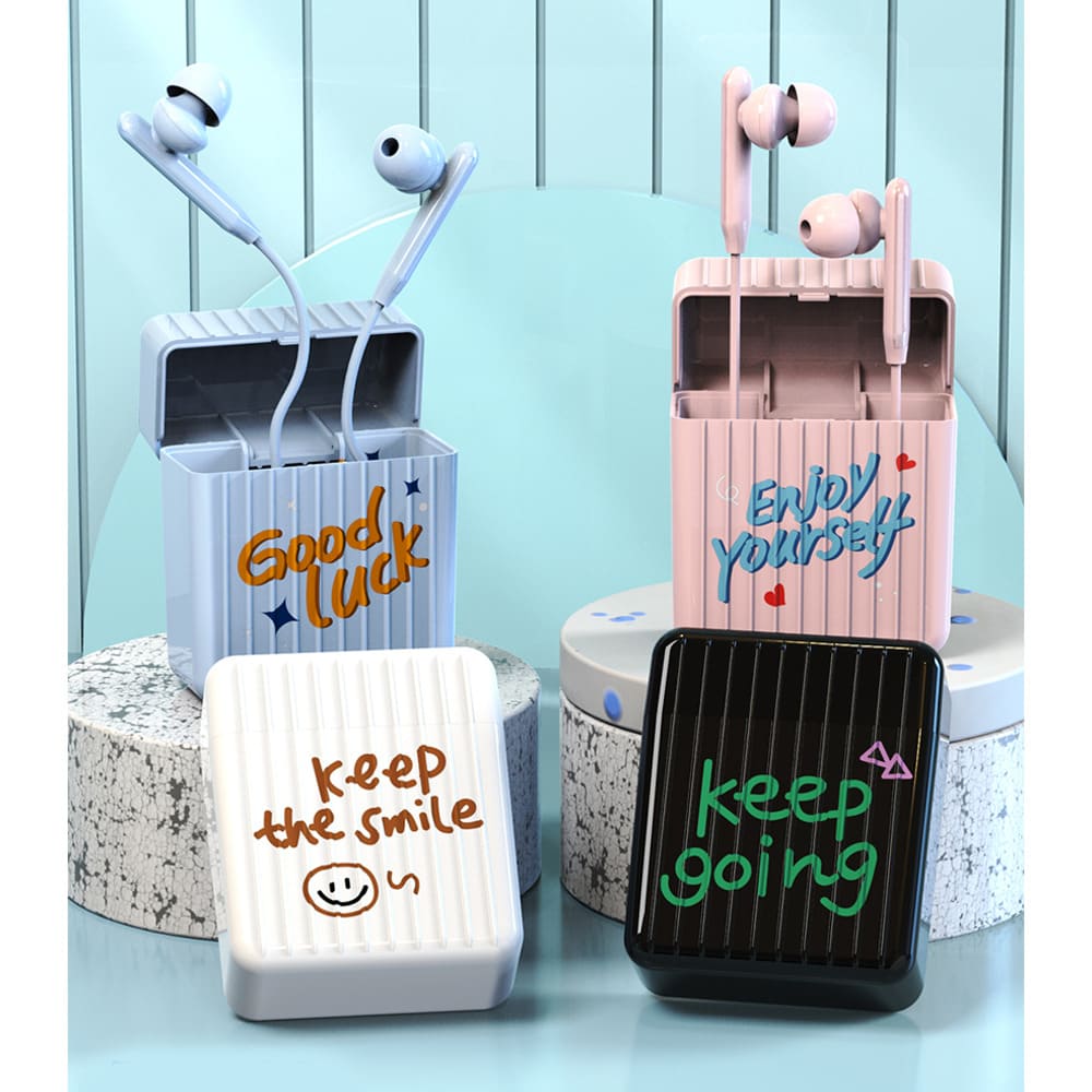Слушалки yookie box101 jack 3.5mm 20651 бели