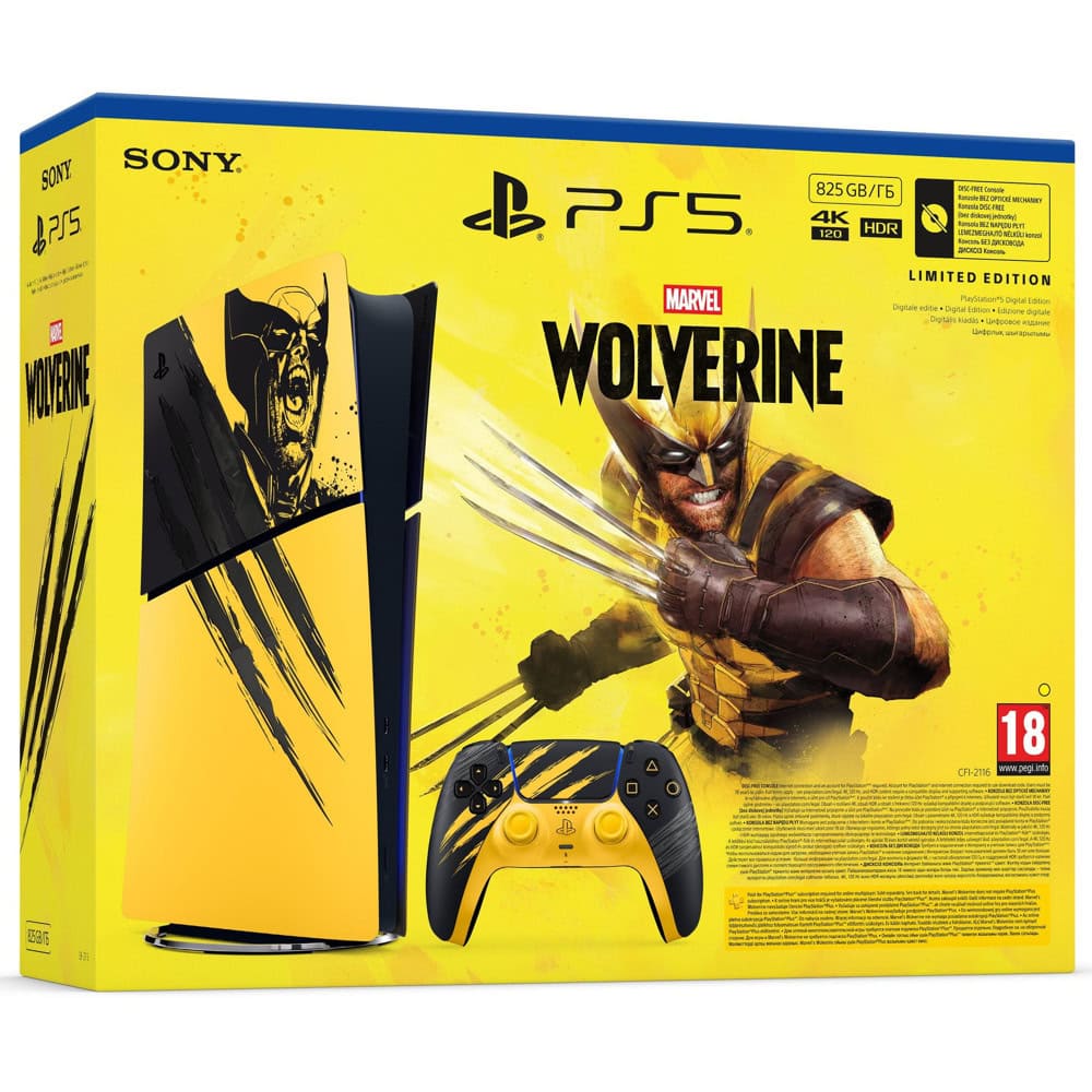 Sony PlayStation 5 Slim DE Marvel's Wolverine Batt | JAR Computers Sony PlayStation 5 Slim DE Marvel's Wolverine Batt