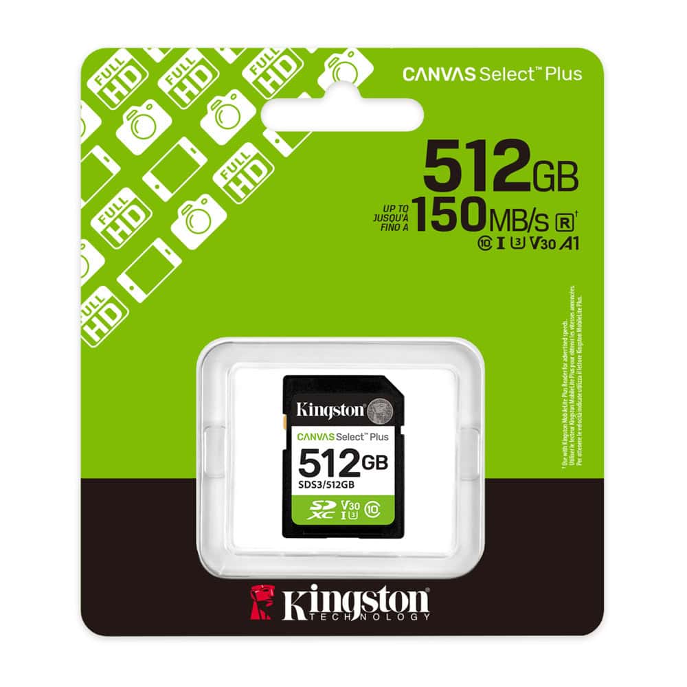 512G SD KINGST CANVAS SEL+ G3 (Нарушена опаковка)